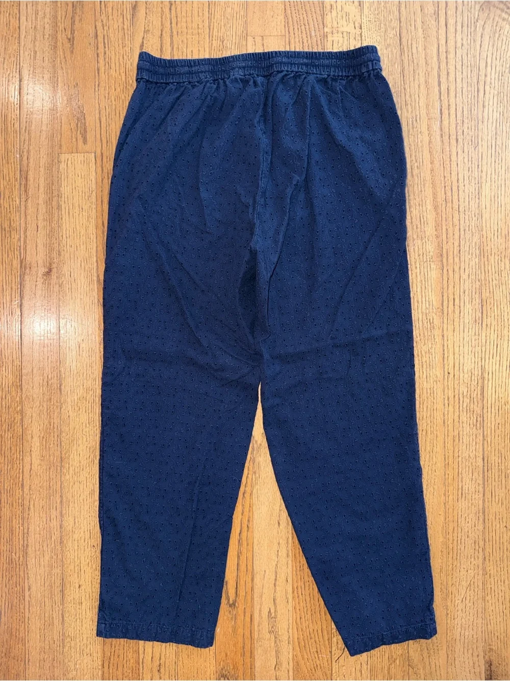 J.Crew Mercantile Navy Eyelet Cotton Pull On Pants XS